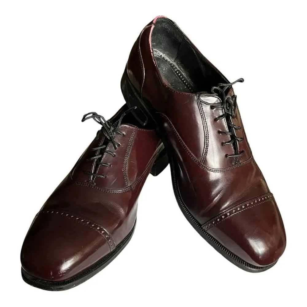 Vintage Florsheim Men’s Shoes. Oxblood Color Sz: 10.5